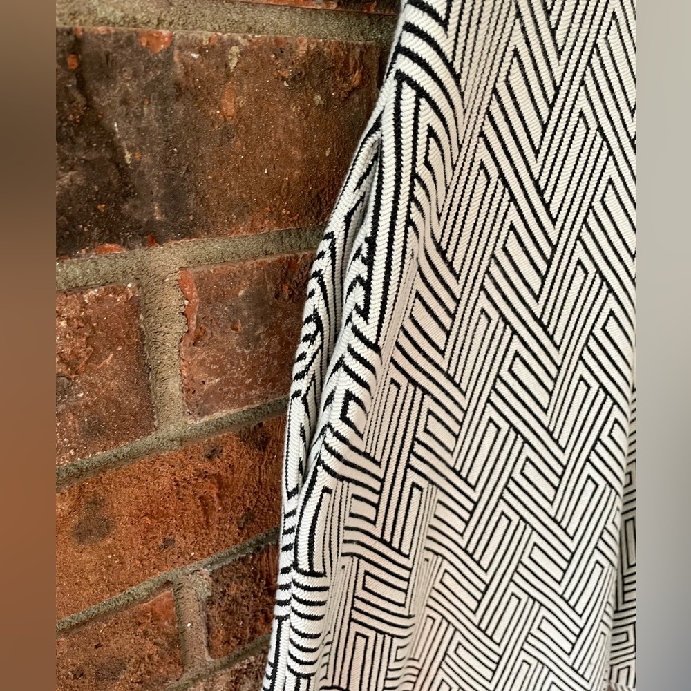 Banana Republic Black and White A-Line Midi Dress - Picture 5 of 5